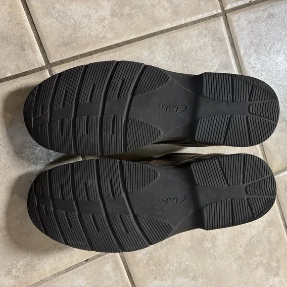 Clark's Men's Leather Slip On‎ Loafers Brown Size 13 Wide Dress Casual Shoes - Picture 4 of 5